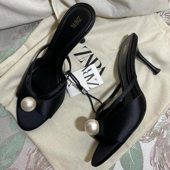 RARE!!! ZARA Embellished Heels NWT LAST ONE!!! - Picture 8 of 16